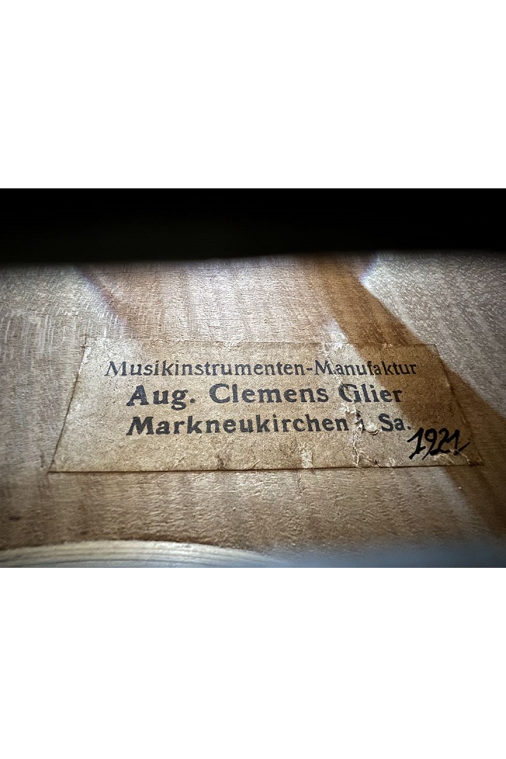 Glier August Clemens - Markneukirchen Anno 1921 - B-088 - 38,4